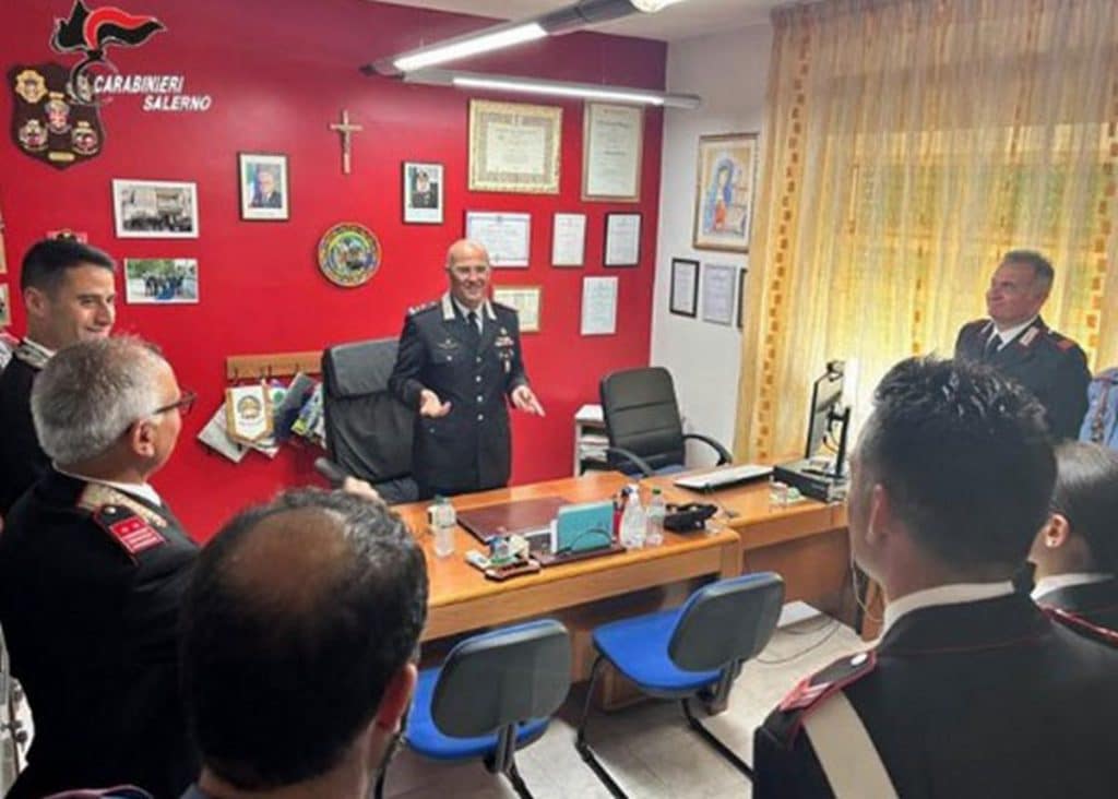 generale la gala visita presidi carabinieri costiera amalfitana
