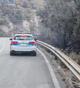salerno riaperta strada croce castello arechi incendi