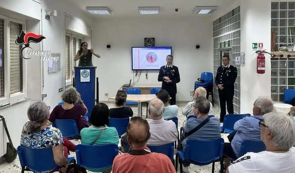 salerno incontro truffe carabinieri ente nazionale sordi anziani