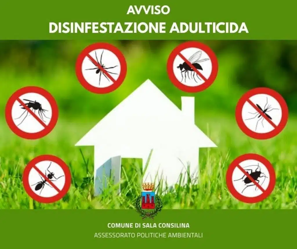 sala consilina disinfestazione 17-18 giugno