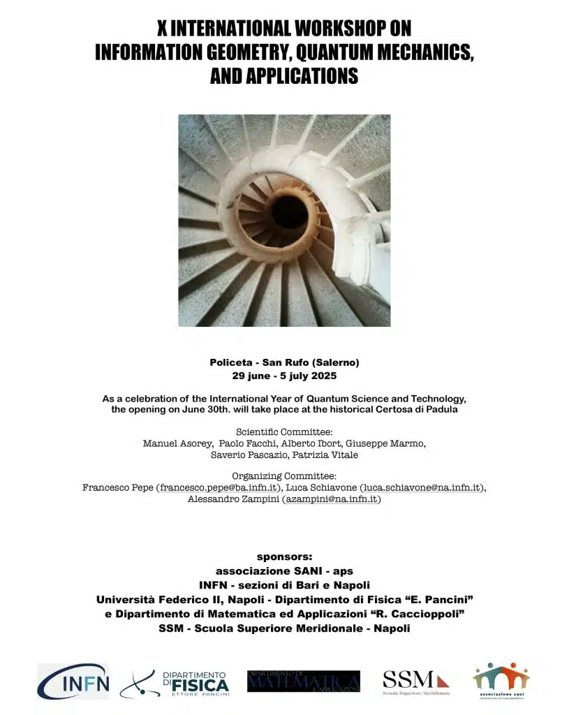 san rufo workshop internazionale geometria meccanica quantistica