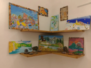 Majj White Positano arte