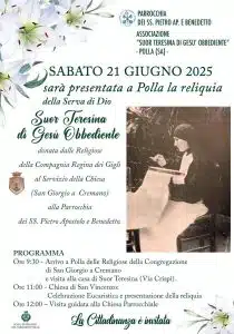 polla presentazione reliquia suor teresina gesù obbediente