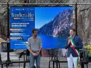 celebrazione positano bandiera blu 2025