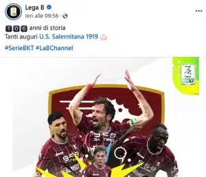 compleanno salernitana auguri lega b polemiche
