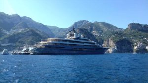 Cristiano Ronaldo Positano yacht