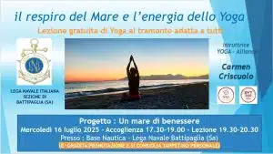 "Un mare di benessere", il nuovo progetto della Lega Navale di Battipaglia