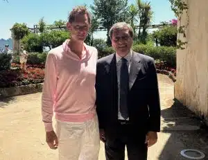 John Elkann in visita privata a Ravello alla vigilia del Ferrari World Premiere ad Amalfi