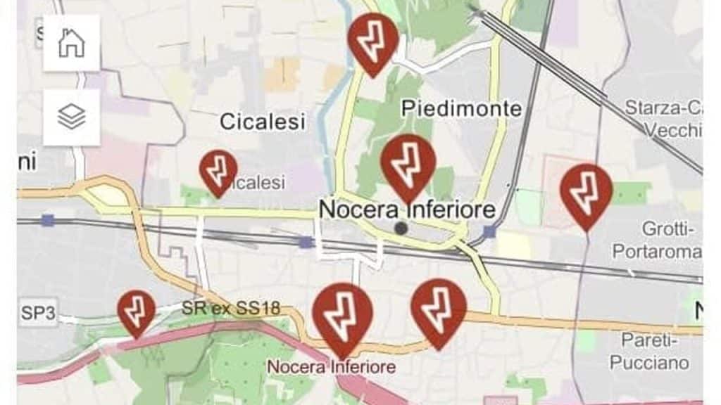 interruzione energia elettrica Nocera