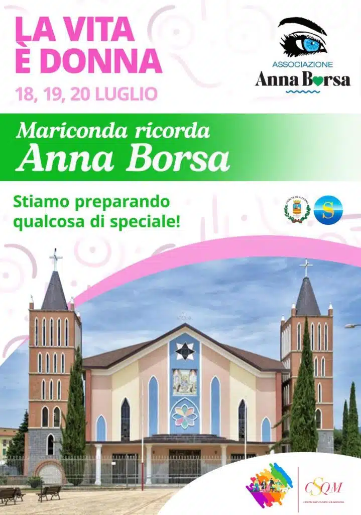 Mariconda ricorda Anna Borsa: tre giorni di eventi contro la violenza di genere