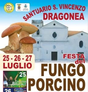 festa fungo porcino dragonea 25-27 luglio