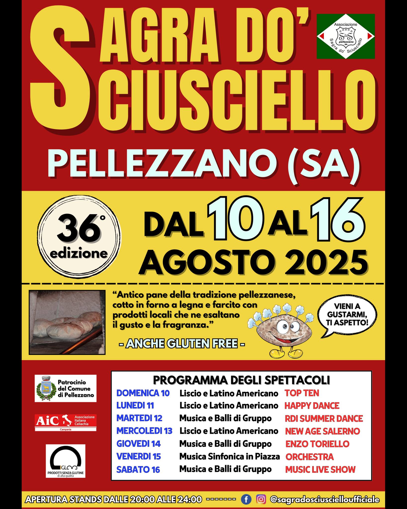 Sagra Sciusciello pellezzano 10-16 agosto 2025