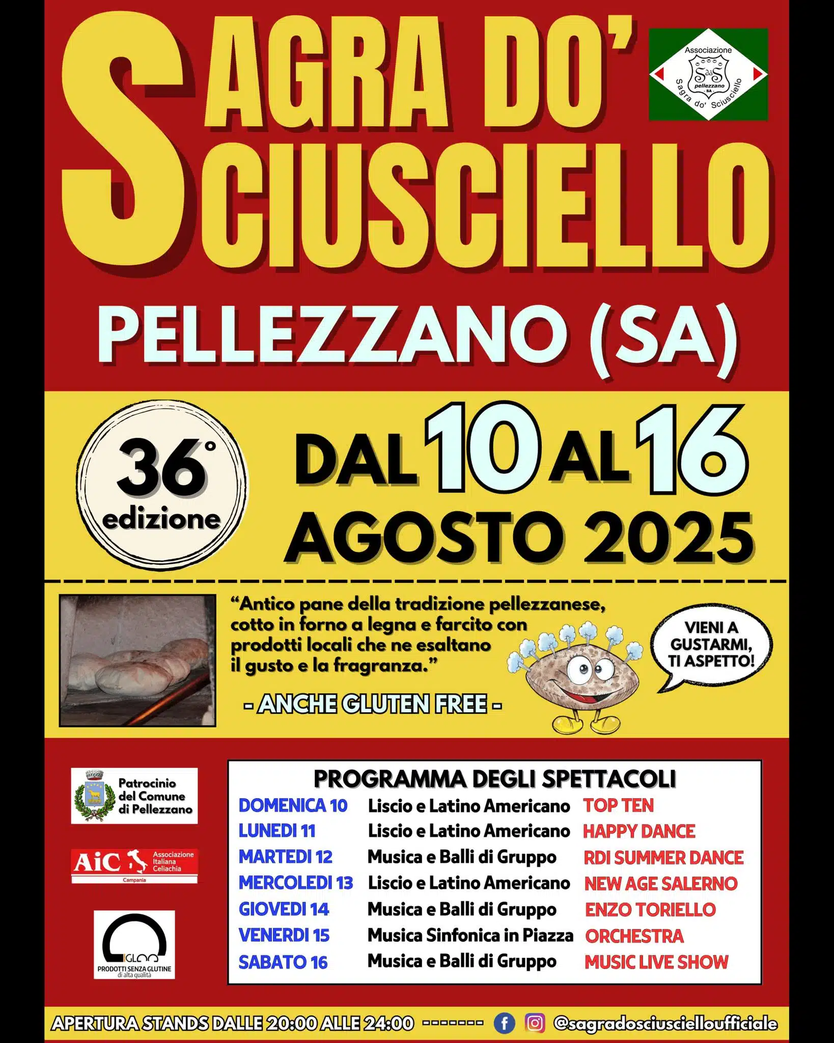 Sagra Sciusciello pellezzano 10-16 agosto 2025