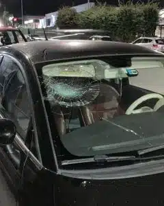 auto danneggiata salerno zona industriale