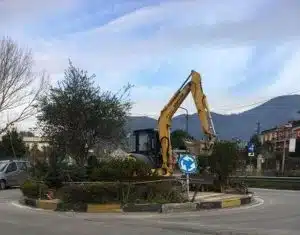cava nuova rotatoria zona industriale fondi asi visibilità