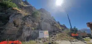 caggiano lavori costone roccioso Cappella Santa Veneranda