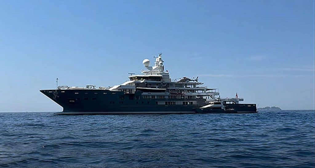 superyacht andromeda positano amalfi