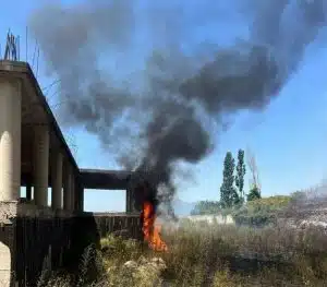 incendio nocera inferiore Castel San Giorgio 6 luglio