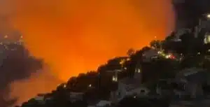 incendio conca marini oggi 21 luglio
