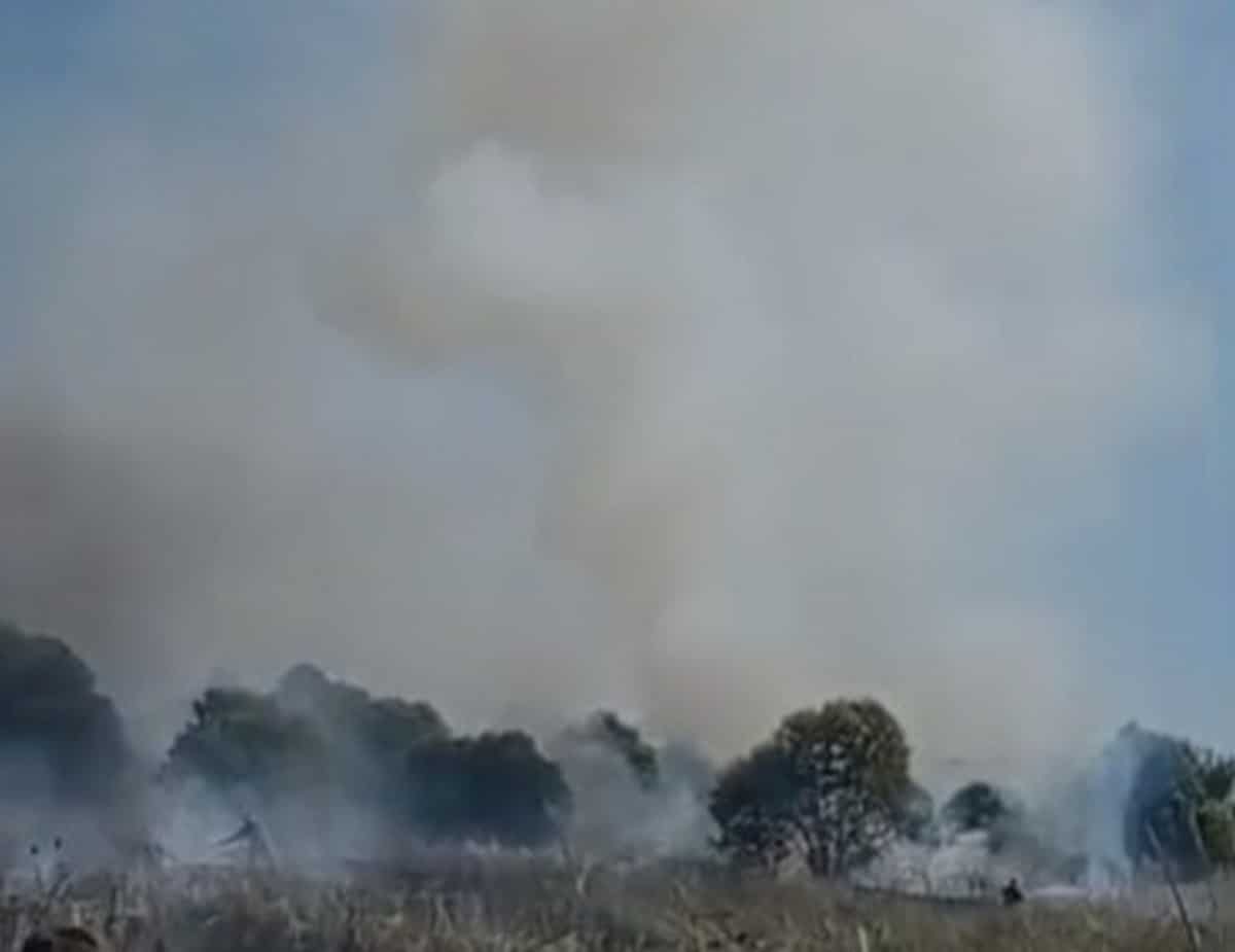 Incendio a Pontecagnano Faiano
