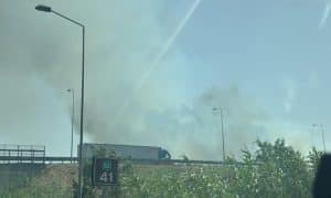 Incendio autostrada A3 Eboli