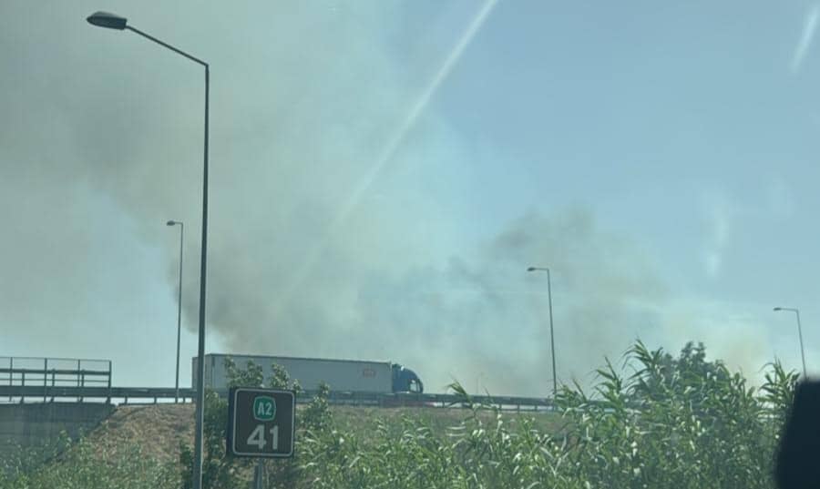 Incendio autostrada A3 Eboli