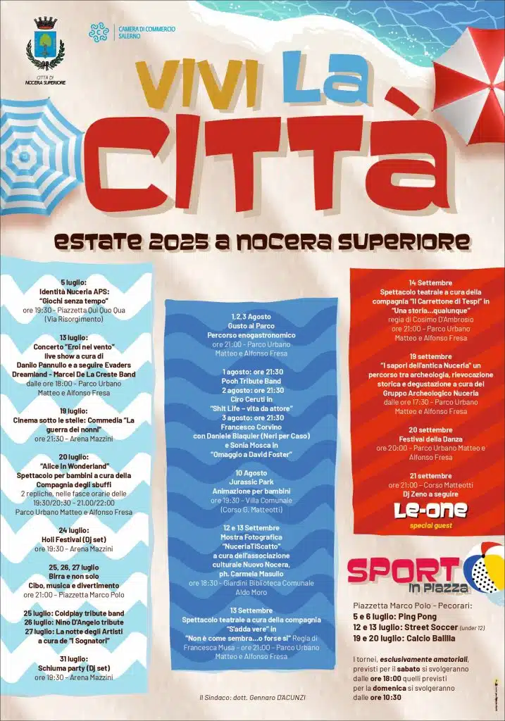 vivi città programma eventi nocera superiore