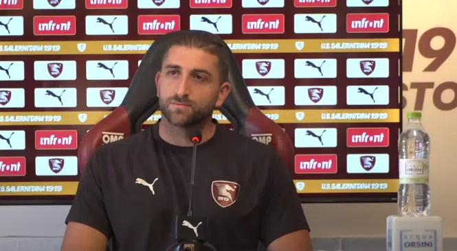 Salernitana Coppolaro conferenza stampa