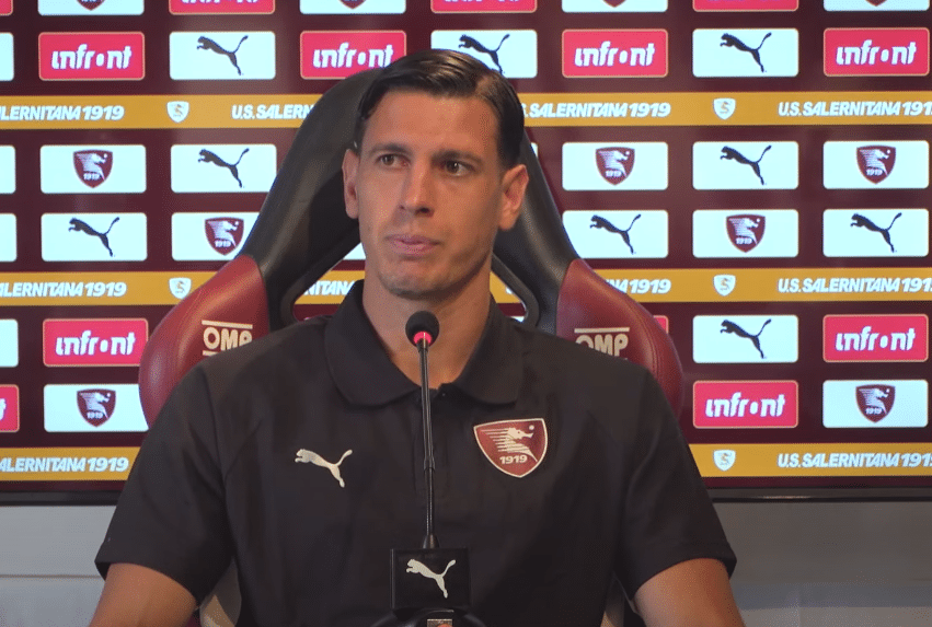 Salernitana conferenza stampa Capomaggio