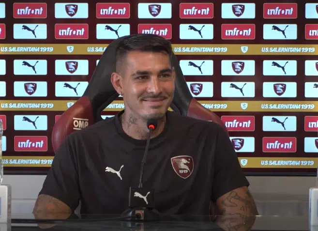 Salernitana conferenza stampa Ferrari