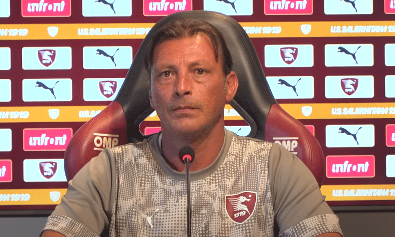 Salernitana conferenza stampa Raffaele