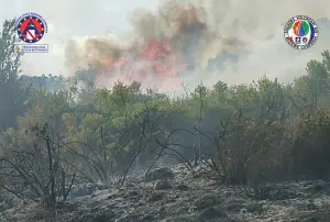 incendio monti Eboli