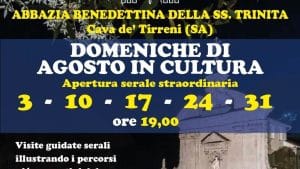 cava abbazia Benedettina santissima trinità visite guidate serali