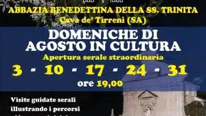 cava abbazia Benedettina santissima trinità visite guidate serali