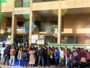 saviano scuola sfratto protesta
