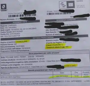 visita urgente salerno attesa 460 giorni uomo allettato