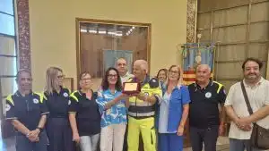 protezione civile salerno targa riconoscimento mariano sivoccia
