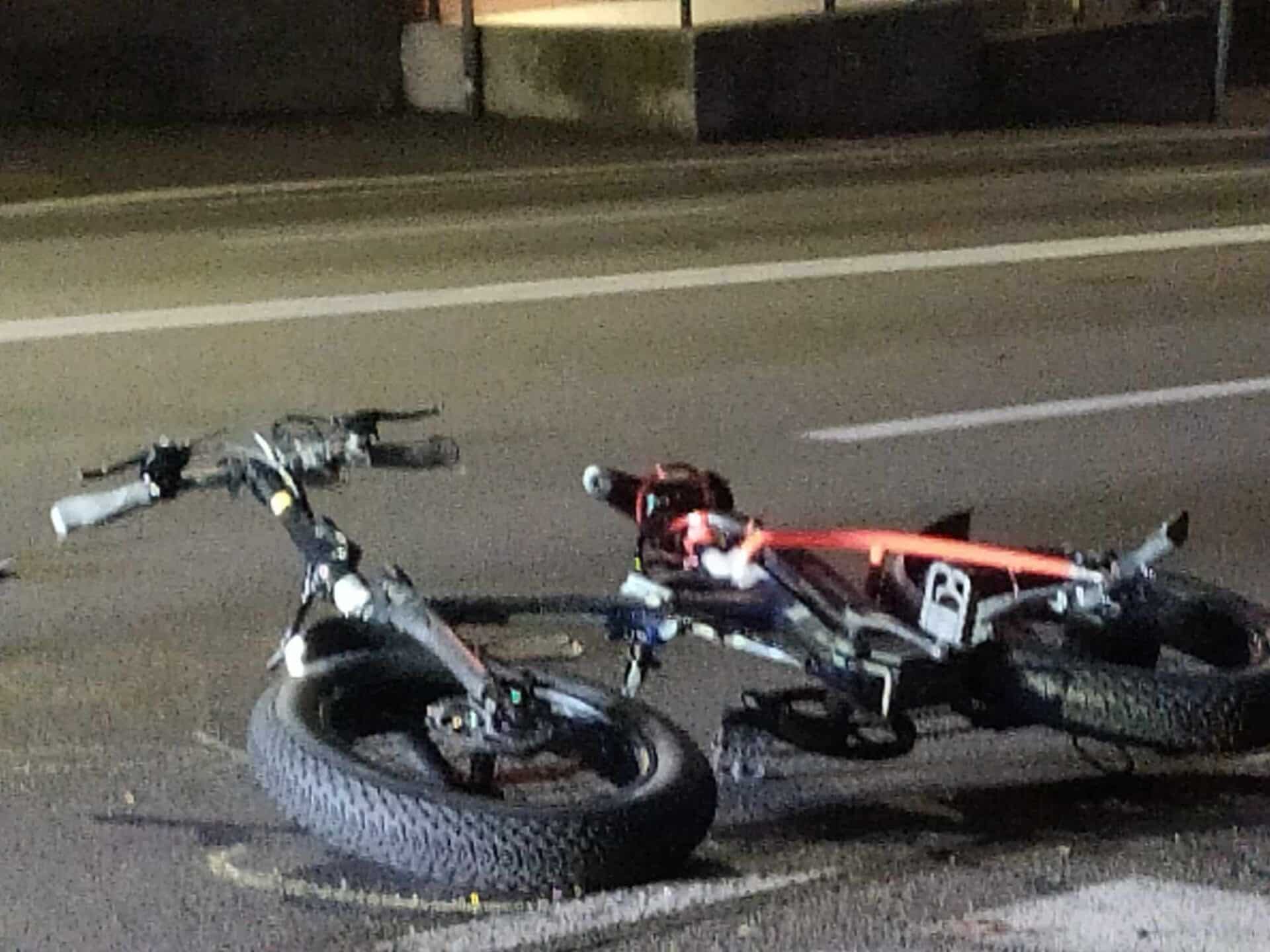 incidente bici elettrica vallo lucania 25 luglio