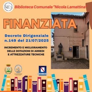caggiano finanziato rinnovamento biblioteca