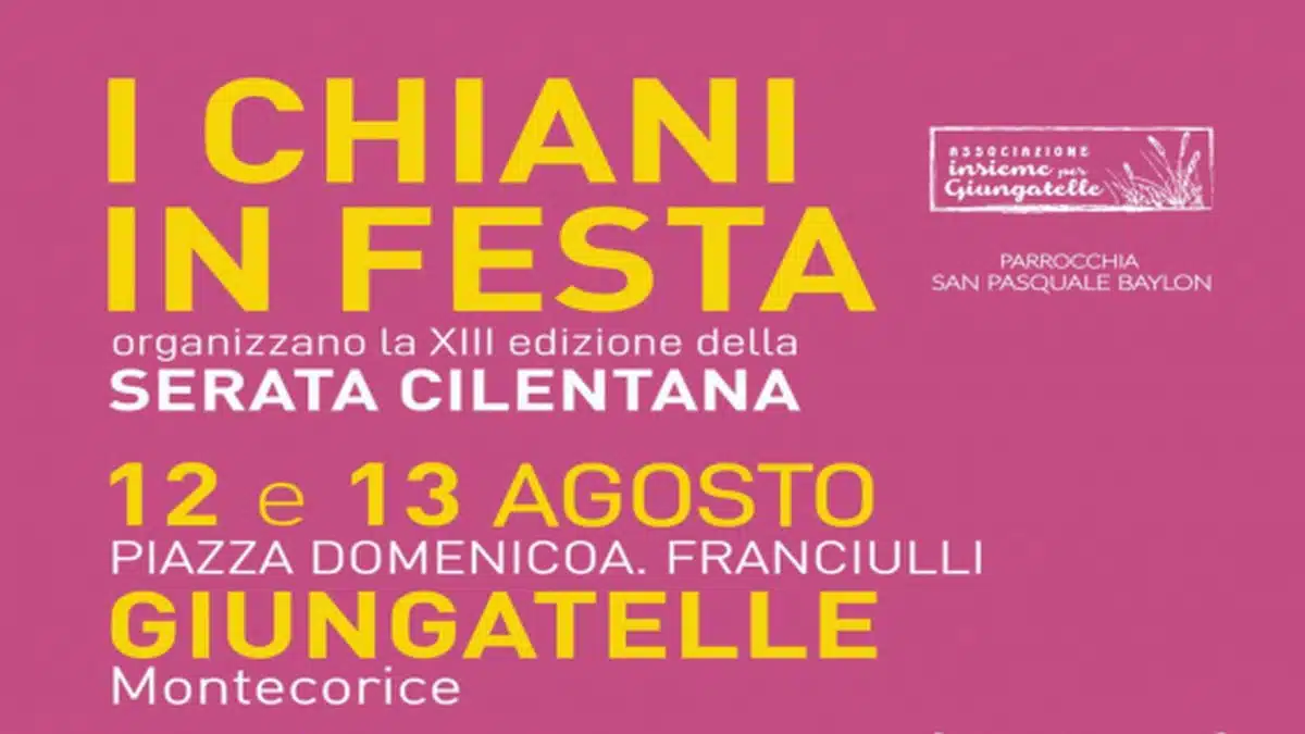 chiani festa giungatelle serata cilentana