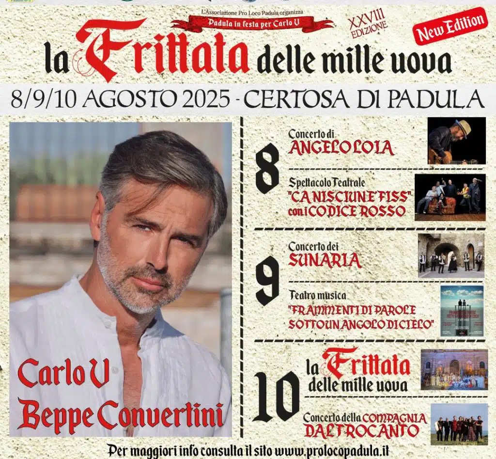 padula frittata mille uova carlo v Beppe Convertini