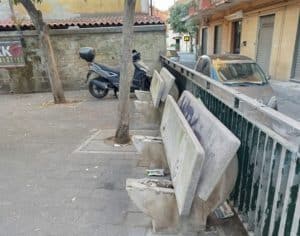 panchine senzatetto salerno
