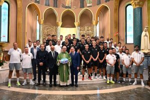 Salernitana in visita a Cascia: omaggio a Santa Rita e preparazione in vista dell’amichevole con la Vis Pesaro