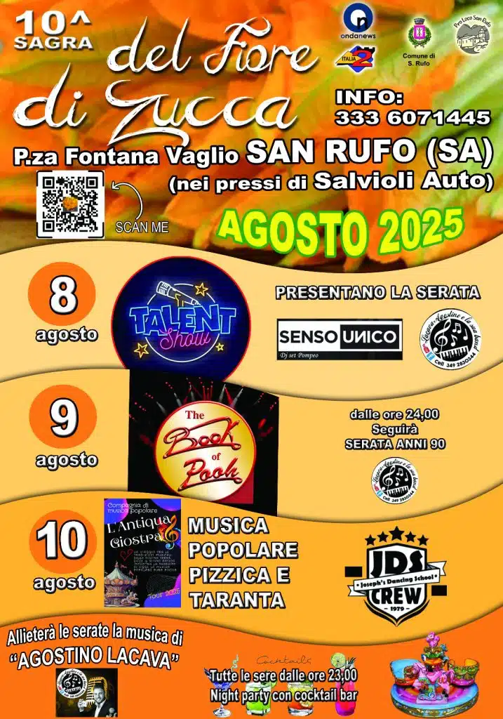 san rufo sagra fiore zucca