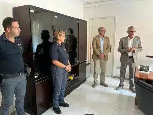 Il Questore di Salerno in visita al Commissariato di Sarno: incontro operativo e saluto al nuovo dirigente