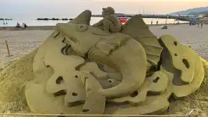 casal velino sculture sabbia Areneide