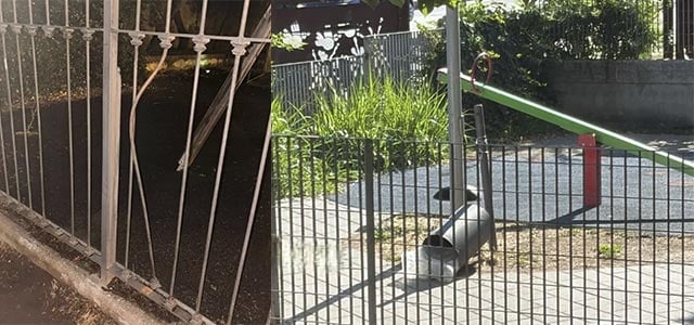 atto vandalico Nocera Superiore