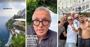 Bruno Barbieri in Costiera Amalfitana: relax tra Amalfi e Atrani prima del ritorno in tv