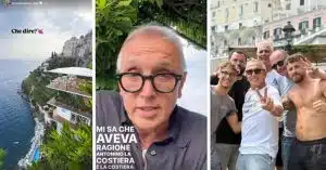 Bruno Barbieri in Costiera Amalfitana: relax tra Amalfi e Atrani prima del ritorno in tv