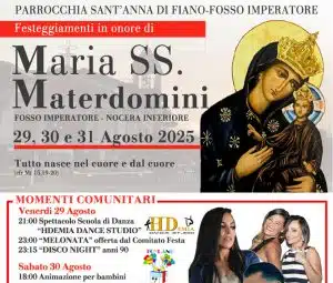 nocera inferiore festa maria santissima materdomini programma 2025